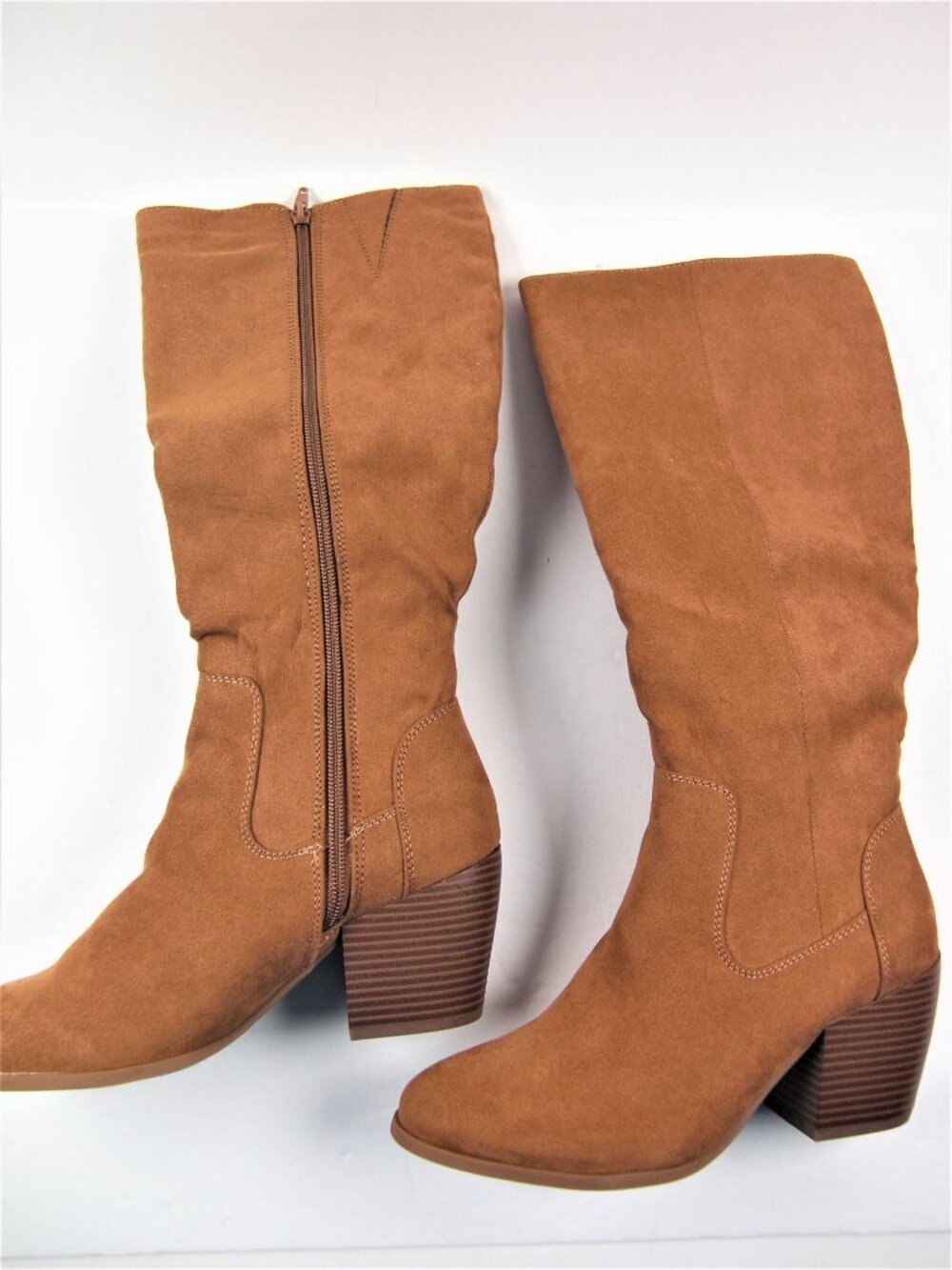 Style & Co. Womens Warrda Faux Suede Zip Up Mid-Calf Boots Shoes Size 6.5 New